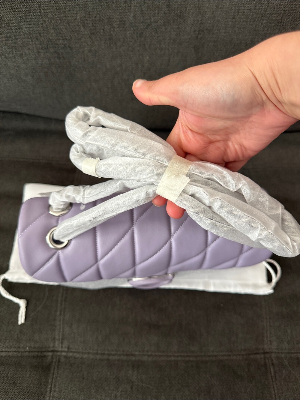 Coach Lavender Quilted Tabby 26 Shoulder Bag - Picture 8 of 11